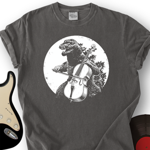 Dinosaur Playing Cello T-Shirt
