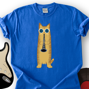 Cat Playing The Clarinet T-Shirt