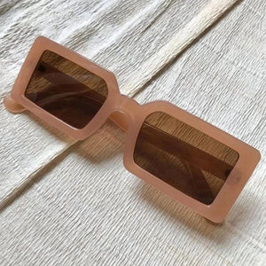 Coffee Time Rectangle Sunglasses