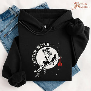 Crochet Stitch Witch Hoodie
