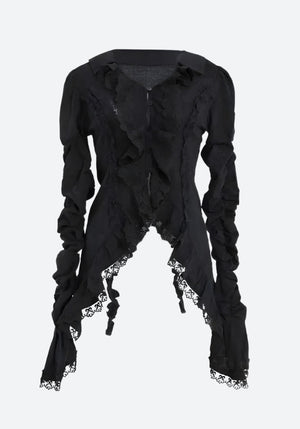 Goth Asymmetric Blouse