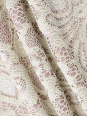 Lace Cut Out Mini Dress