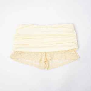 Lace Top & Bodysuit Two Piece Set