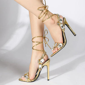 Rhinestone High Heels