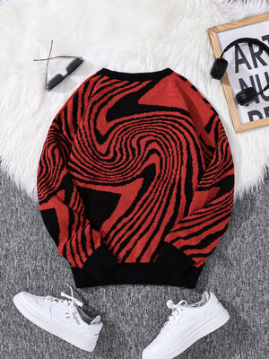 Spiral Pullover Sweater