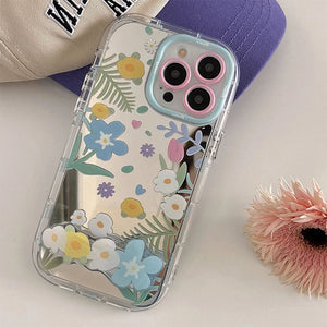 Flowers Pattern IPhone Case With Holder