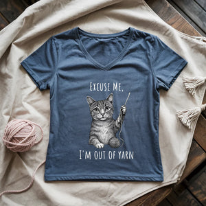 I'm out of yarn Lady V-neck