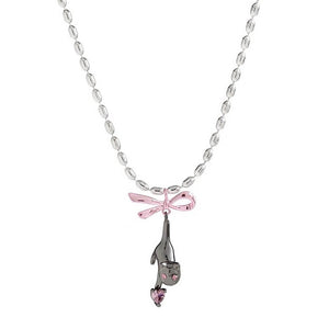 Kitten & Bow Necklace