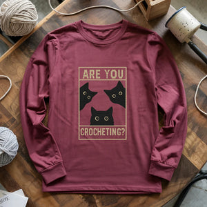 Are U Crocheting Long Sleeve T-shirt