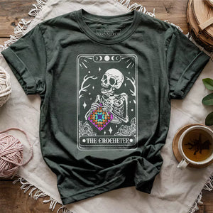 Skeleton Crocheter Tarot T-shirt