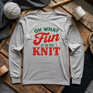 Fun It Is To Knit Long Sleeve T-shirt
