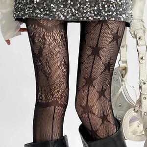 Star Girl Patterned Tights