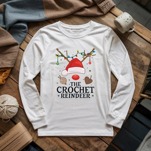 Crochet Reindeer Long Sleeve T-shirt
