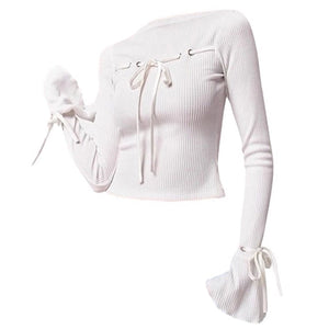 Front-Lace Coquette Top