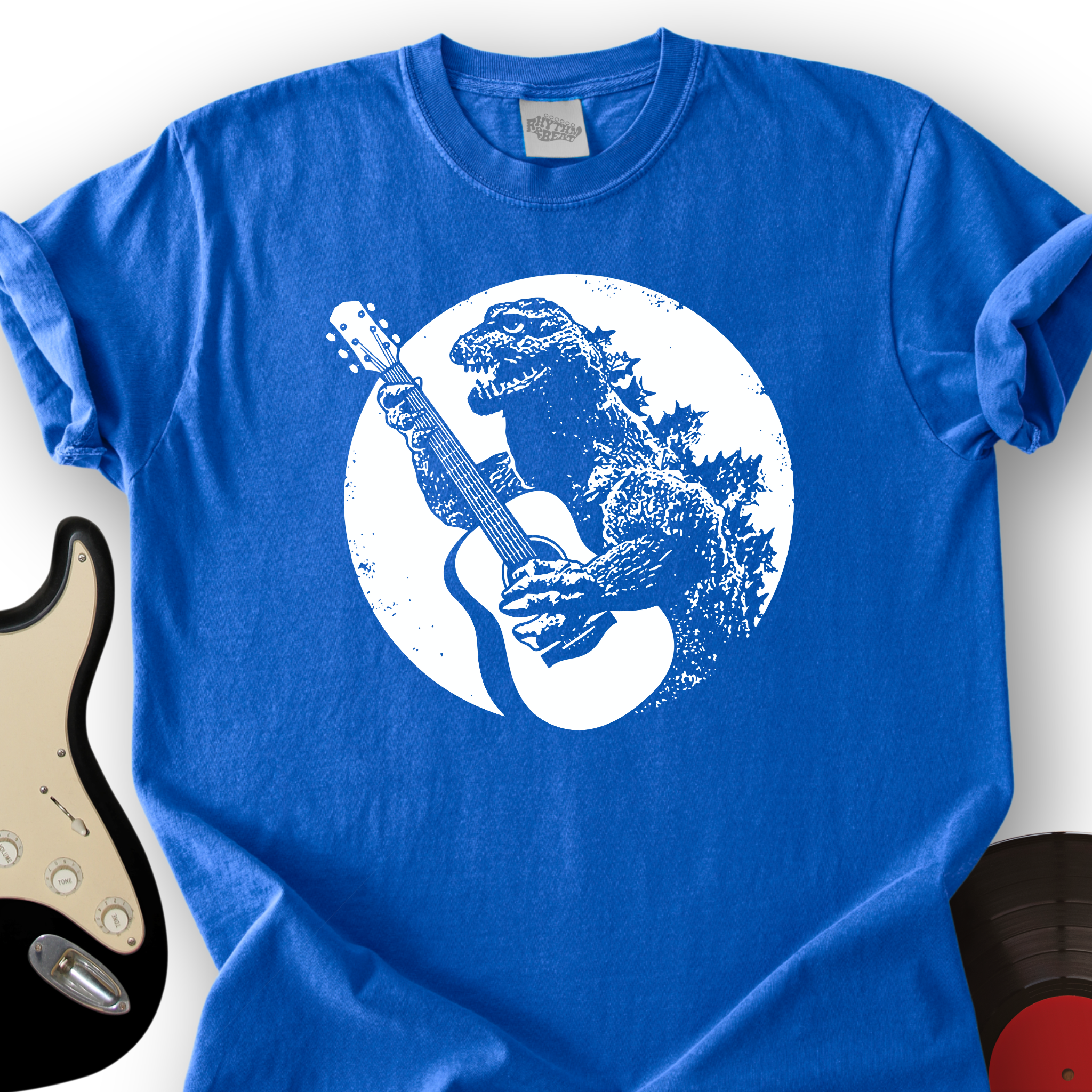 Dinosaur Playing Guitar T-Shirt