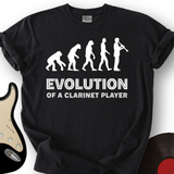 Evolution Of A Clarinet Player T-Shirt