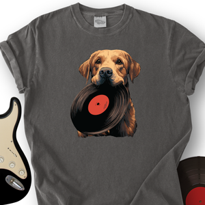 Golden Retriever Vinyl T-Shirt