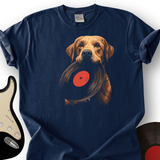 Golden Retriever Vinyl T-Shirt