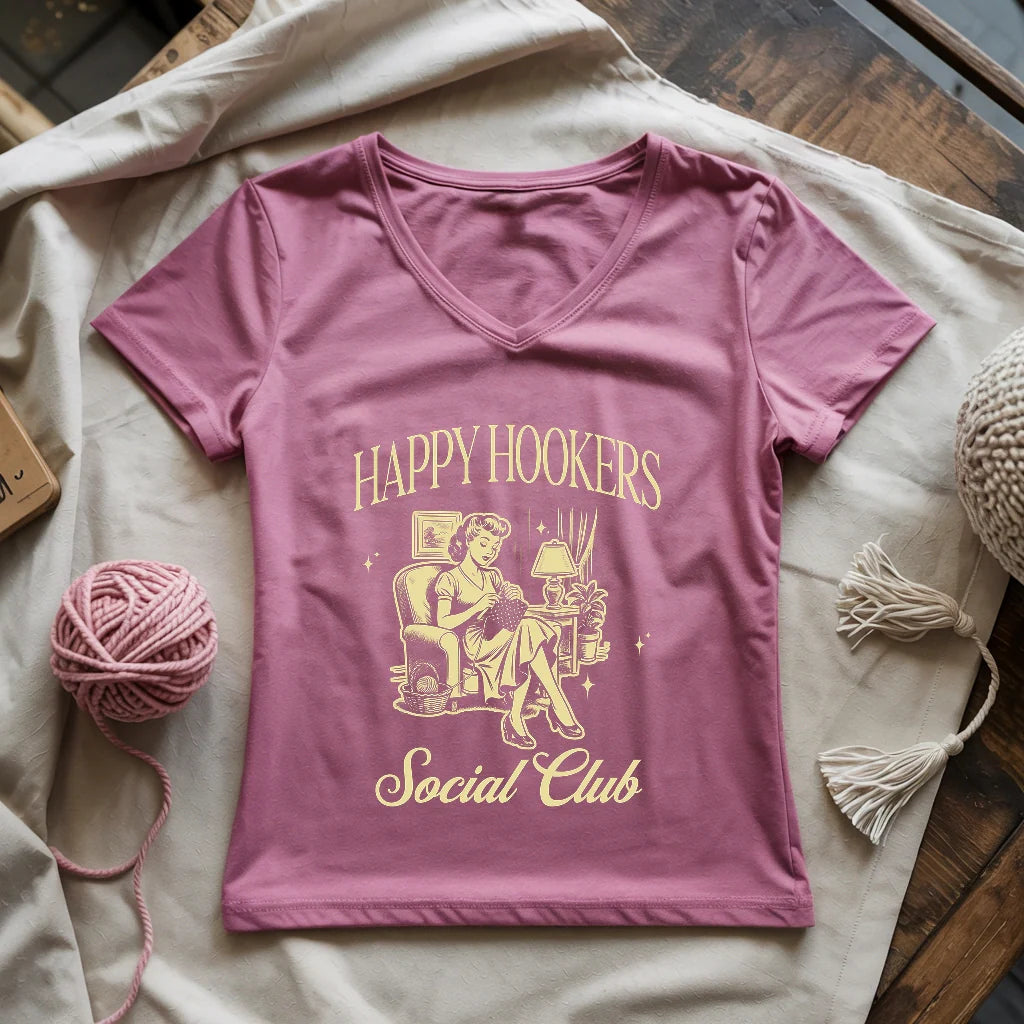 Happy Hooker Club Lady V-neck