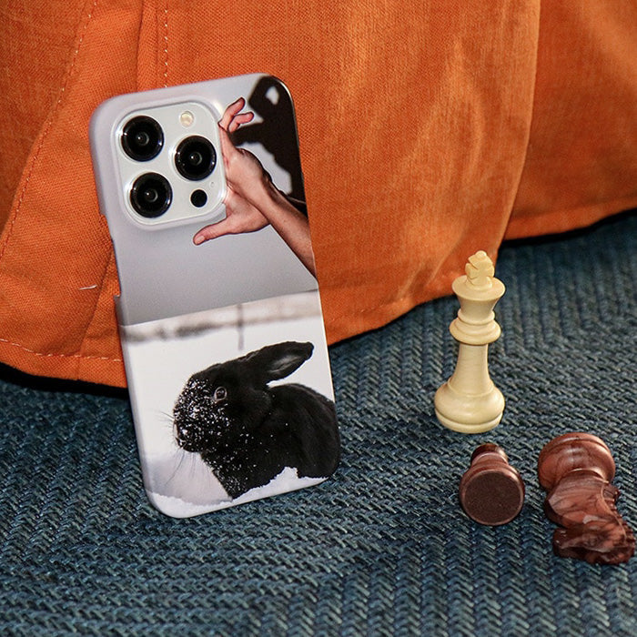 Black Rabbit iPhone Case