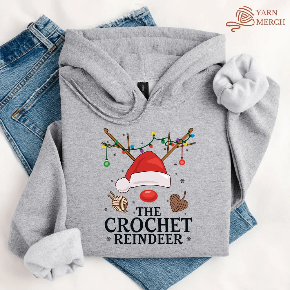 Crochet Reindeer Hoodie