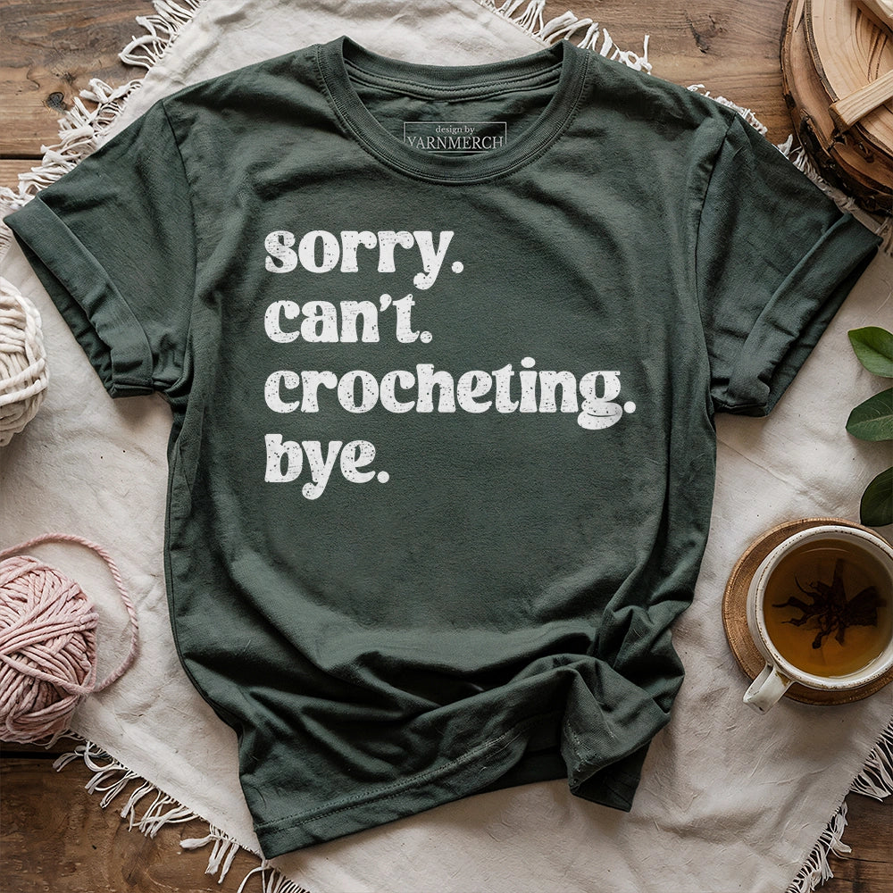 Crocheting. Bye T-shirt