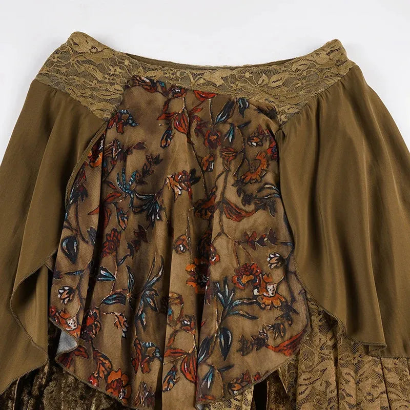 Fairycore Layered Midi Skirt