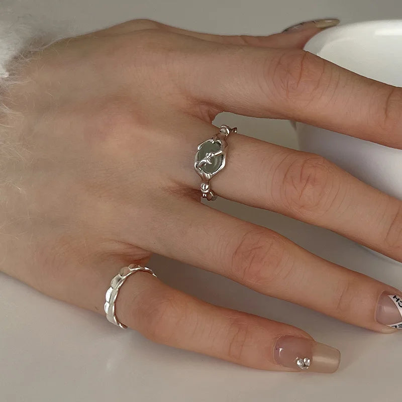 Gemstone Liquid Ring