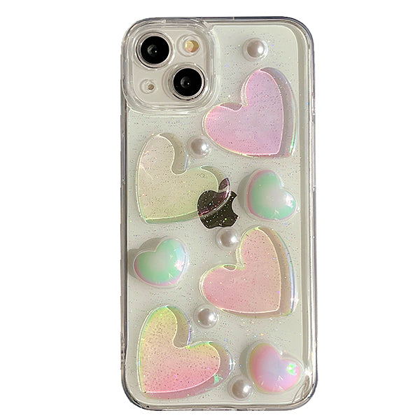 Heart Glitter iPhone Case