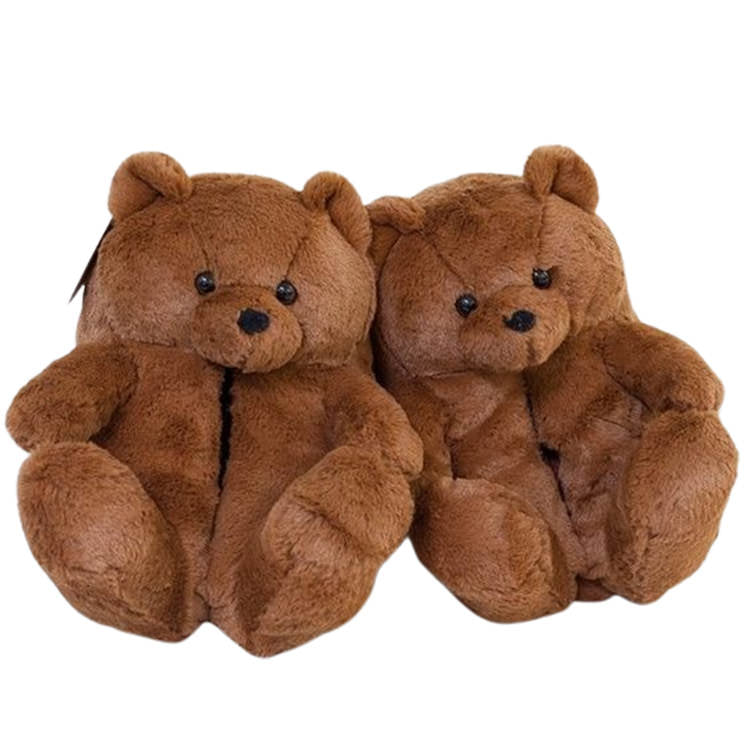 Hugging Teddy Bear Slippers