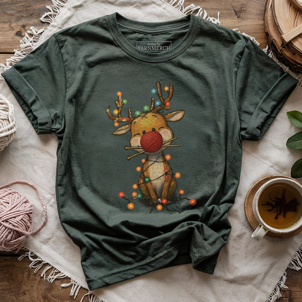 Knitmas Reindeer T-shirt