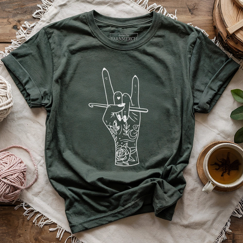 Crocheting Rock T-shirt