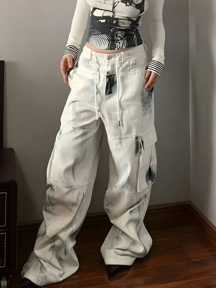 Painted Cargo Pants