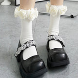 Roses Ribbed Socks