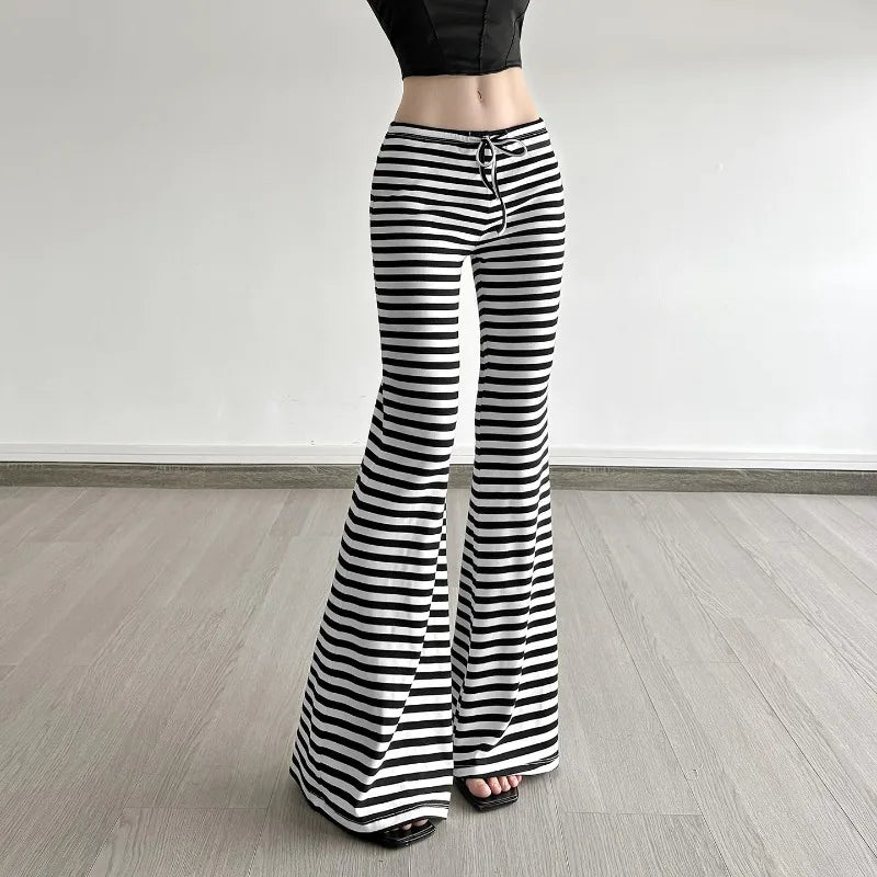 Striped Flare Sweatpants
