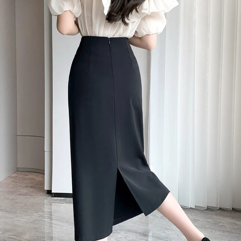 Wrap Midi Skirt