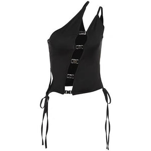 Dark Enigma Asymmetrical Split Top