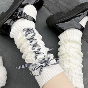 Balletcore Ribbon Leg Warmers