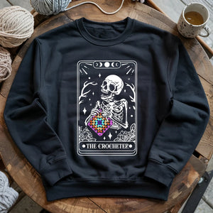 Skeleton Crocheter Tarot Sweatshirt