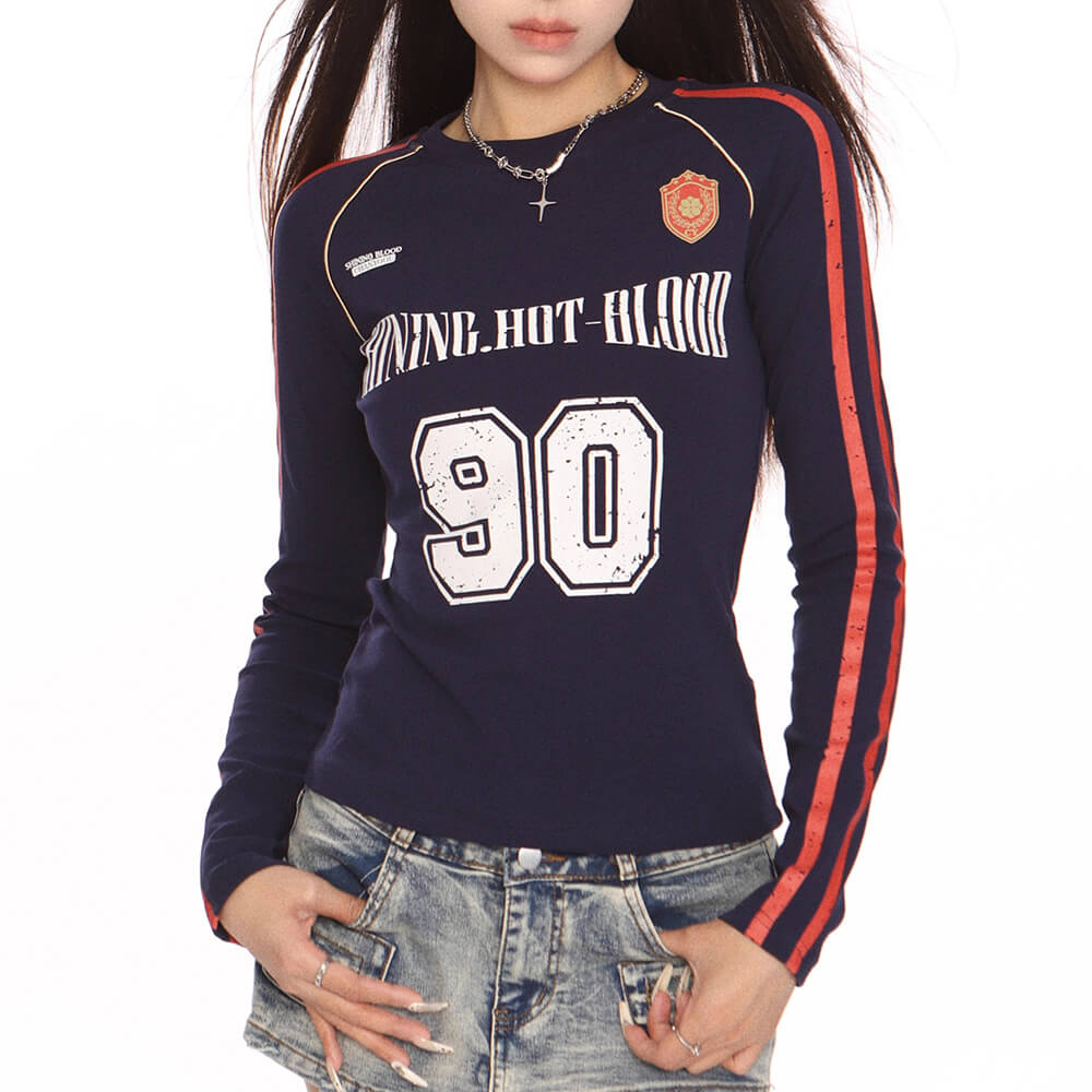 Blokette Aesthetic Long Sleeve Top