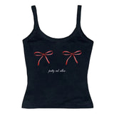 Y2K Bows Skinny Tank Top