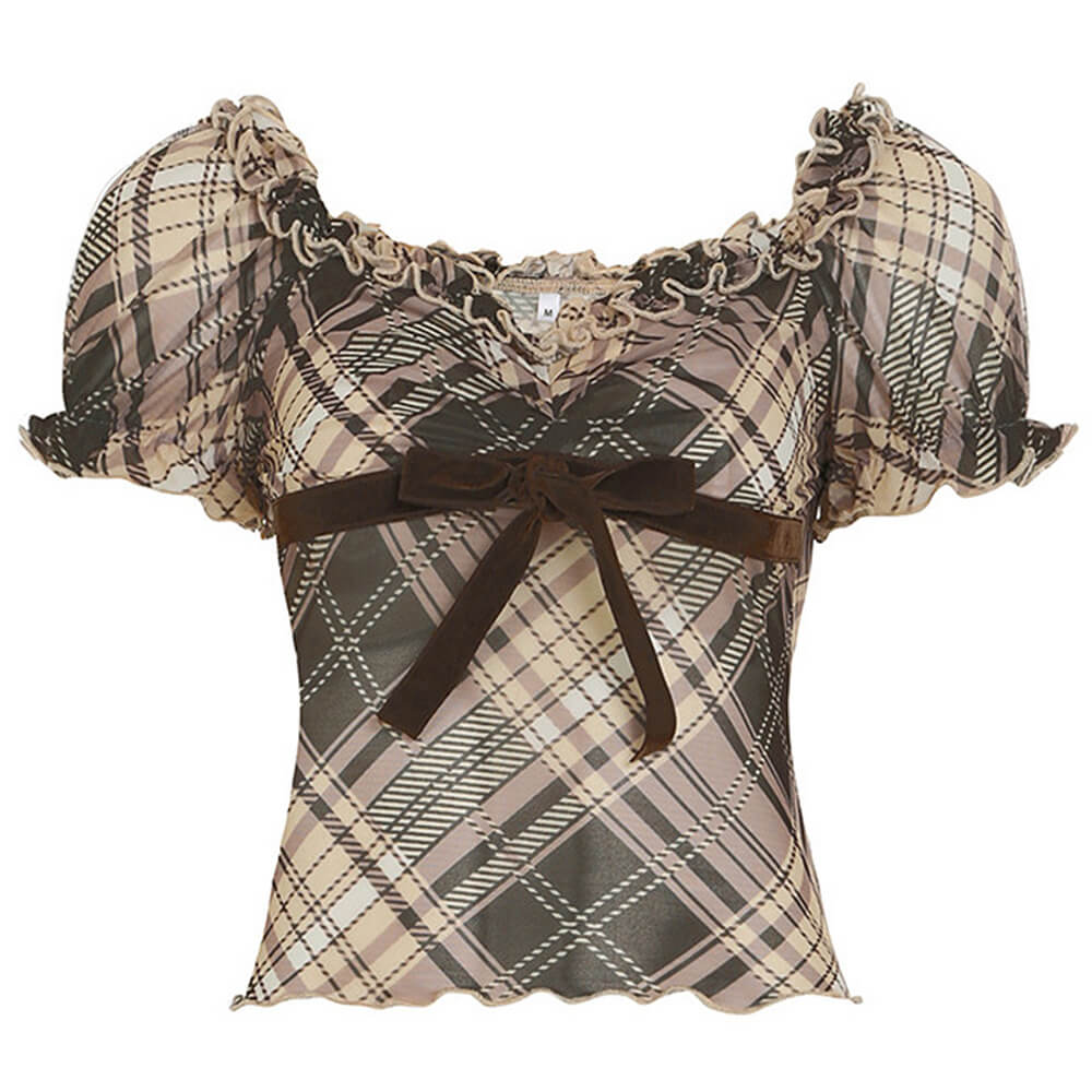 Picnic Romance Puff Sleeve Top