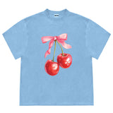 Cherry Bow Graphic T-Shirt