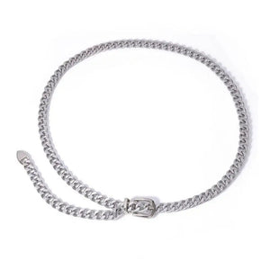 Chunky Buckle Chain Belt