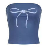 Coquette Bow Y2K Tube Top