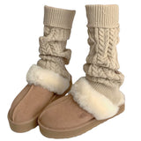 Cozy Days Cable Knit Leg Warmers