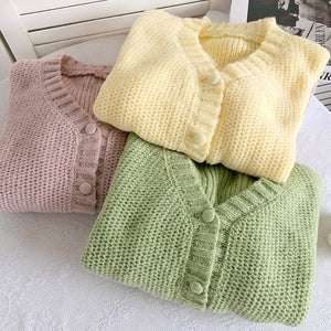 Danish Pastel Cropped Cardigan