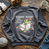 Silent Night and Crochet Vibes Sweatshirt