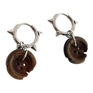 Downtown Girl Button Earrings