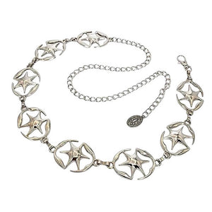 Downtown Girl Star Chain Belt